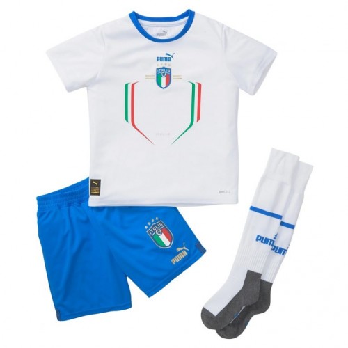 Italien 2022 Udebanetrøje Børn Kortærmet